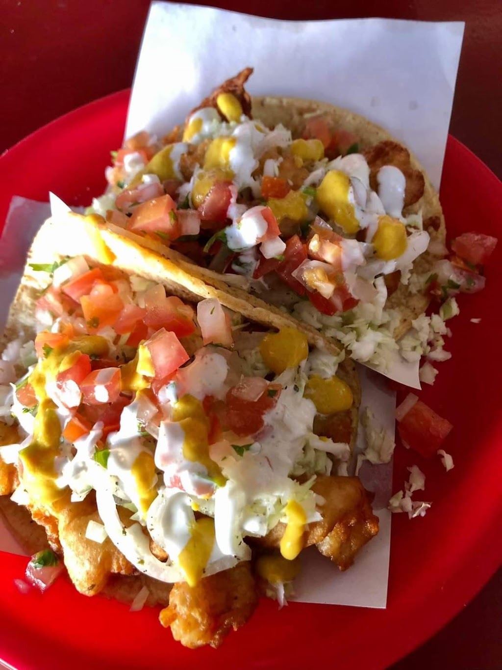 Tacos de pescado “El Kalambres”