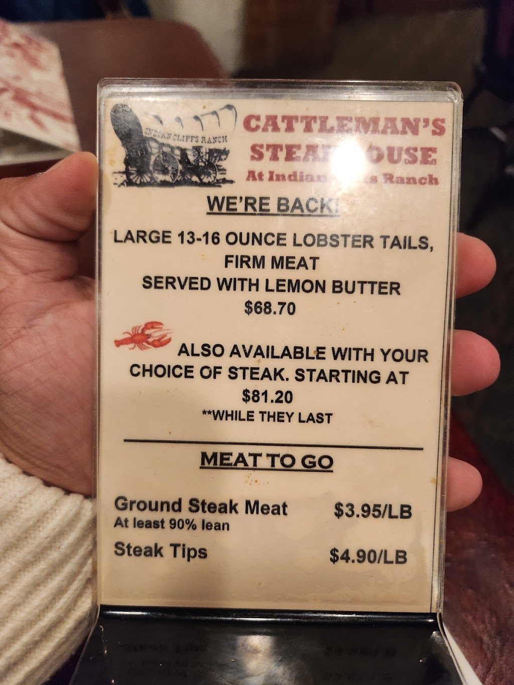 Cattleman's Steakhouse at Indian Cliffs Ranch