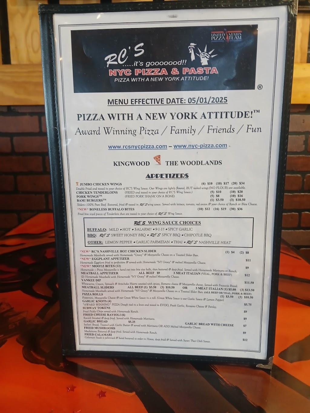 RC's NYC Pizza & Pasta