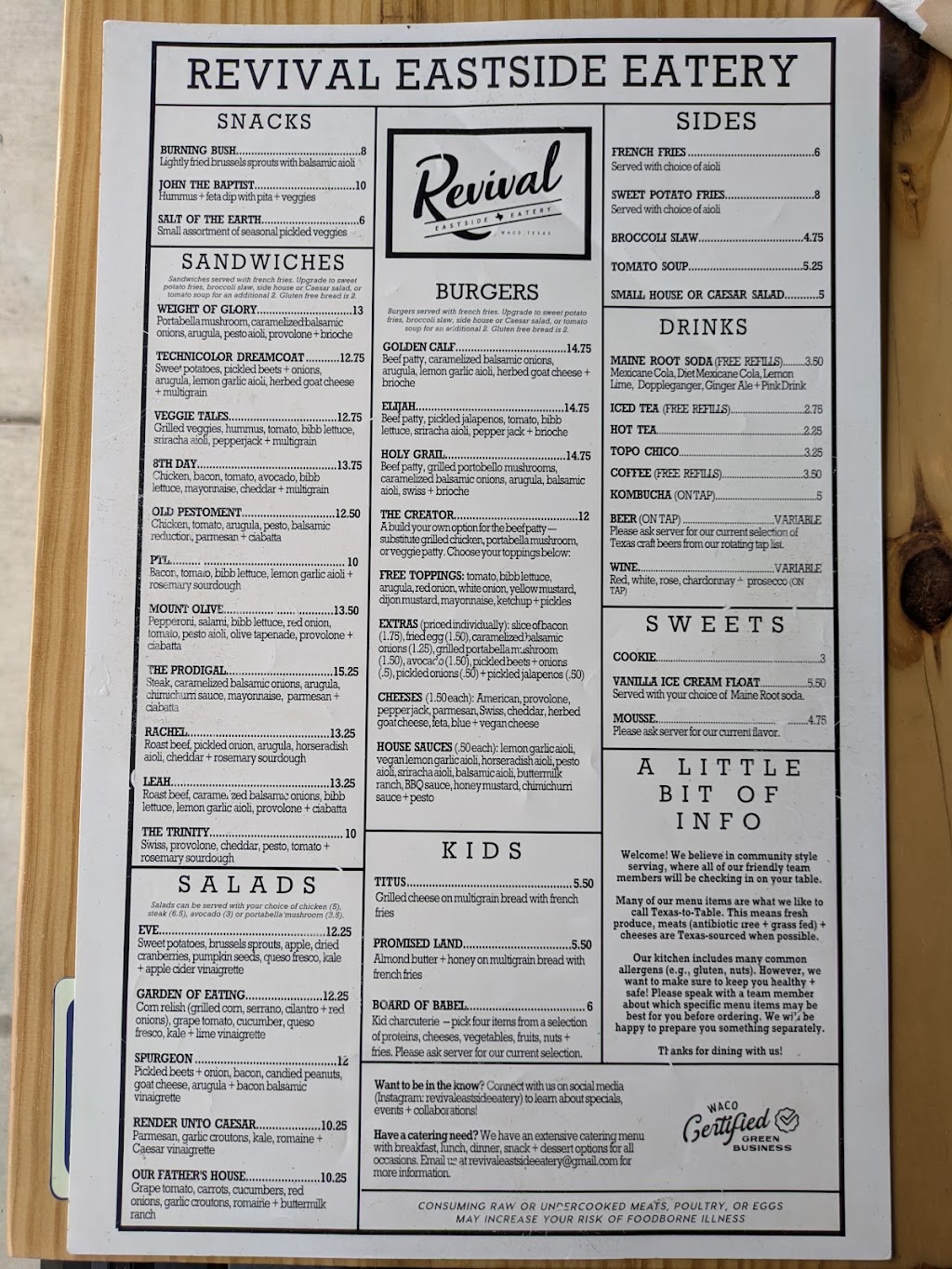 Revival Eastside Eatery