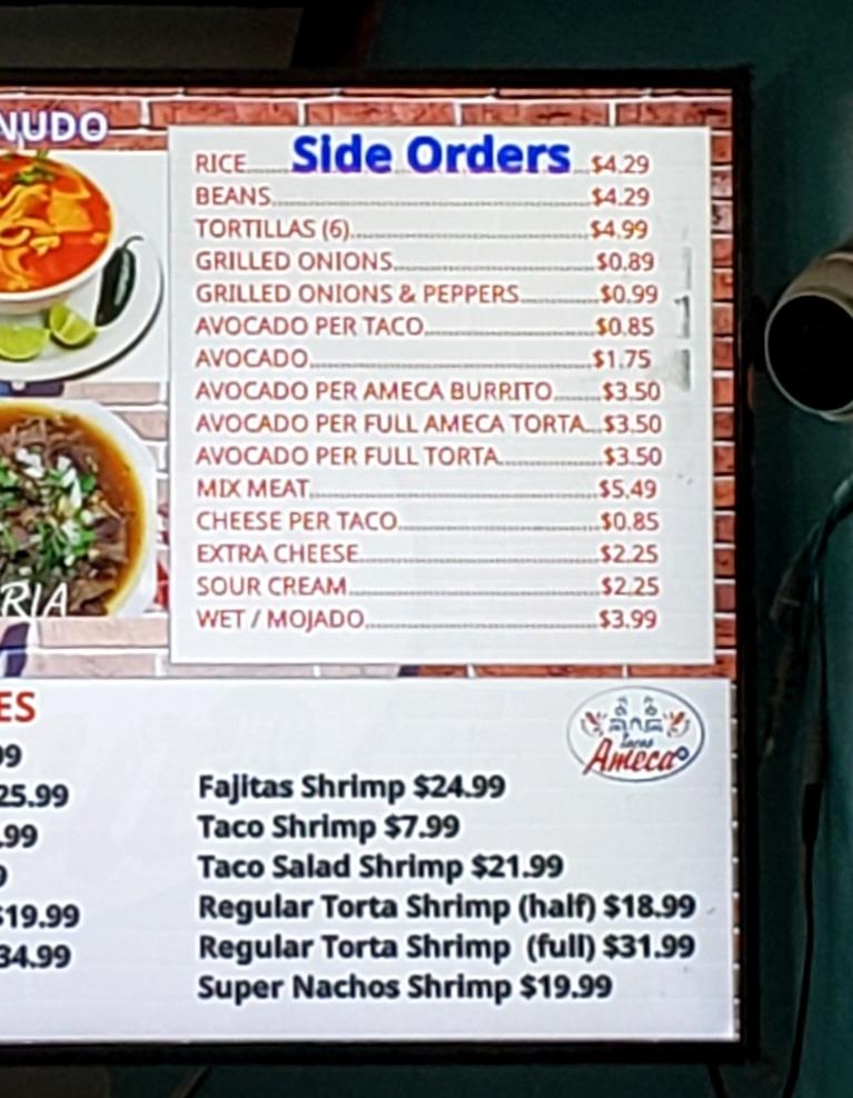 Tacos Ameca, Gilroy, CA