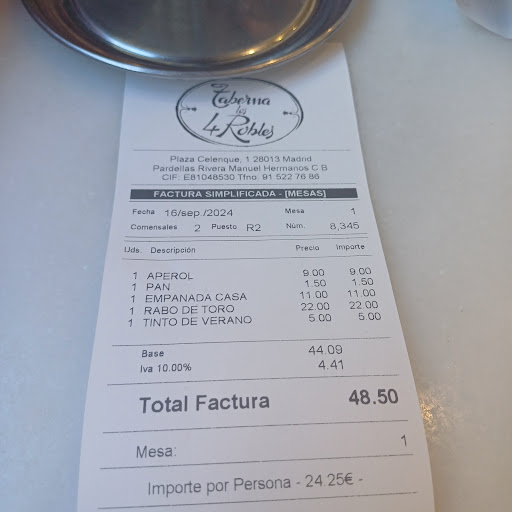 Taberna los 4 Robles