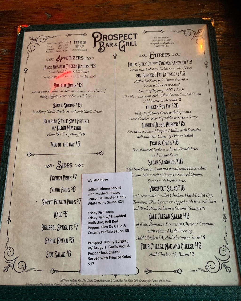 Prospect Bar & Grill