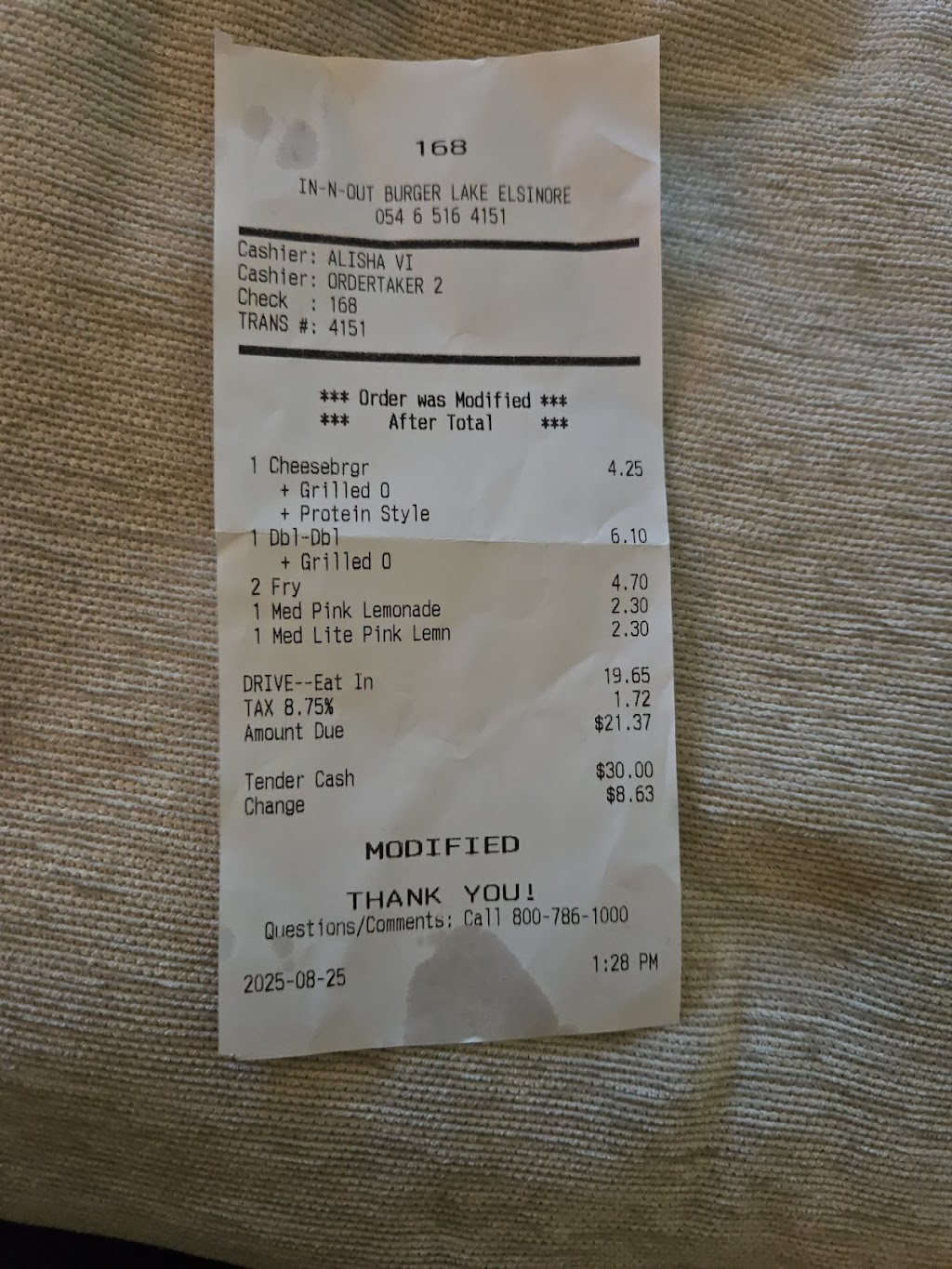 In-N-Out Burger, Lake Elsinore, CA