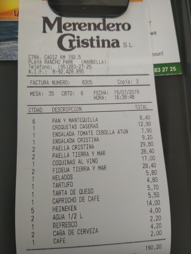 Merendero Cristina