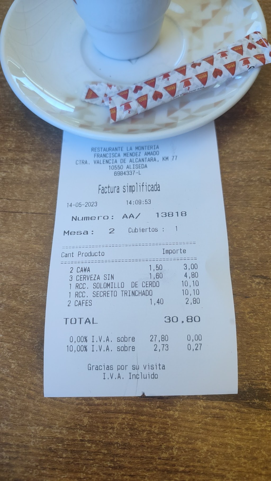 Restaurante La Montería, Aliseda