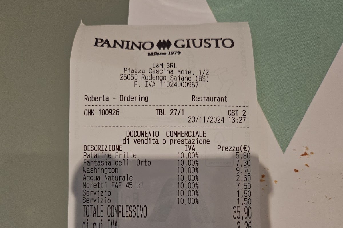 Panino giusto