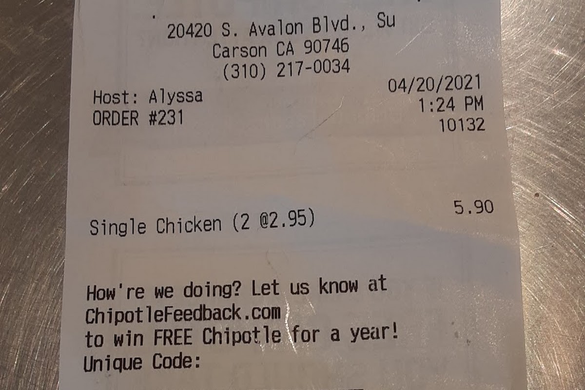 Chipotle, Carson, CA