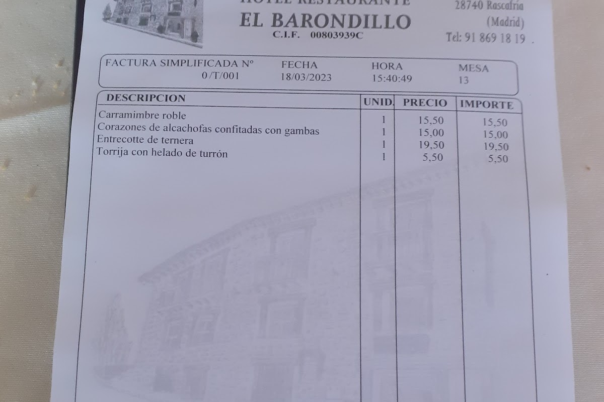 Barondillo, Rascafría