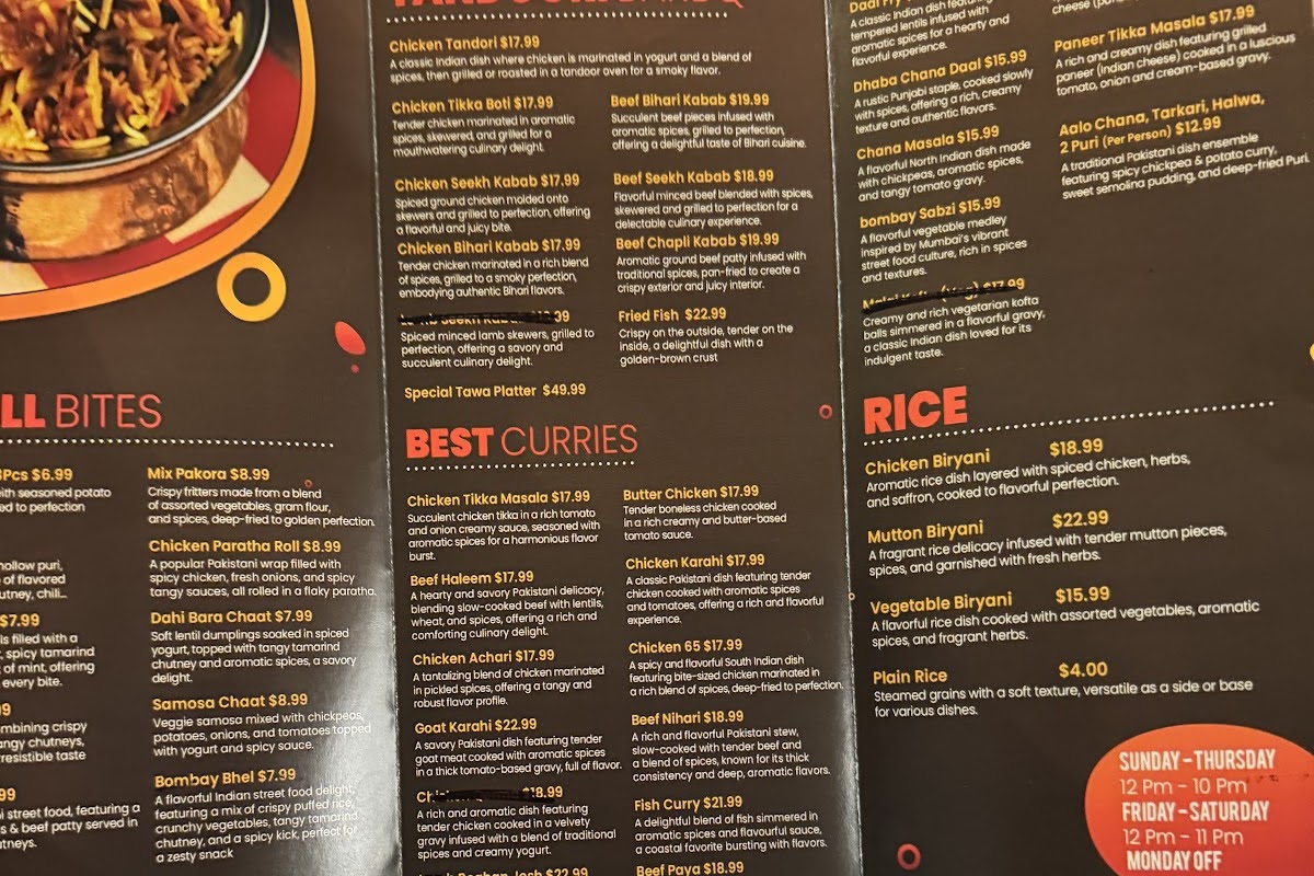 Tawa Modern Indo-Pak Cuisine (halal food)