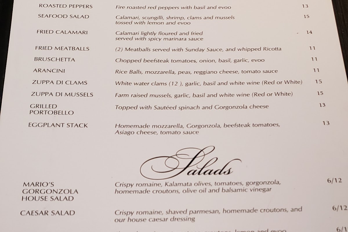 Mario’s Lake Ave