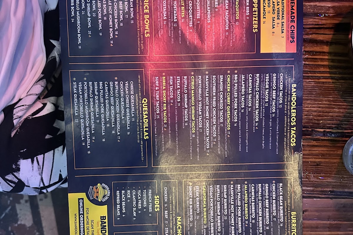 Bandoleros Taqueria